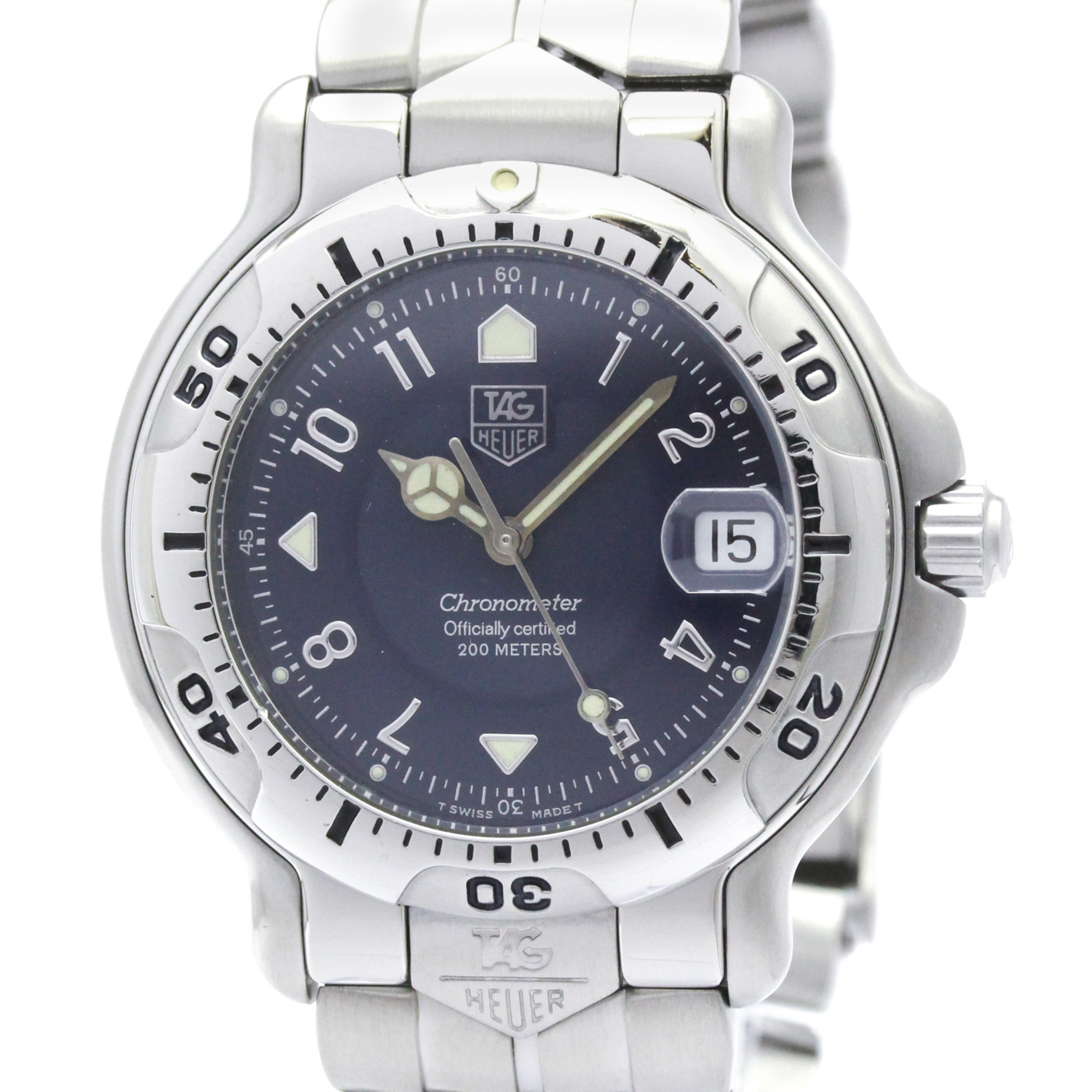 Tag Heuer 6000 Chronometer Steel Automatic Mens Watch Wh5113 Polished